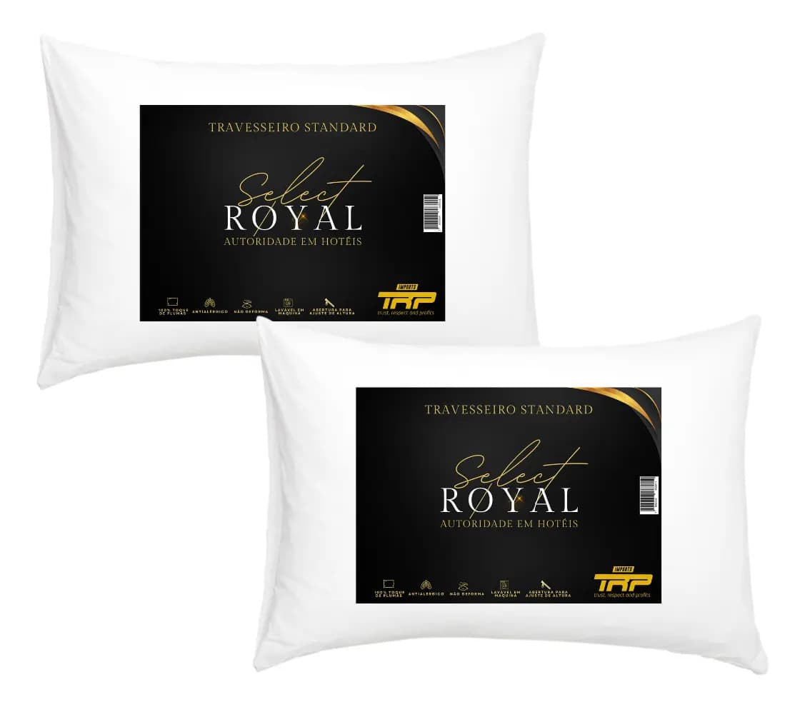 Select Royal Toque de Plumas Linha Hotel (kit com 2)